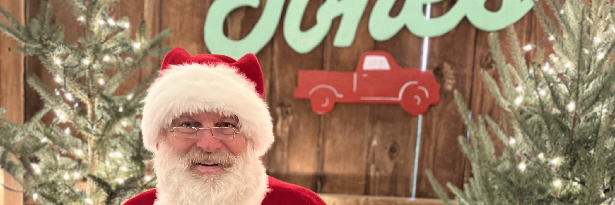 Santa in the Hay Mow