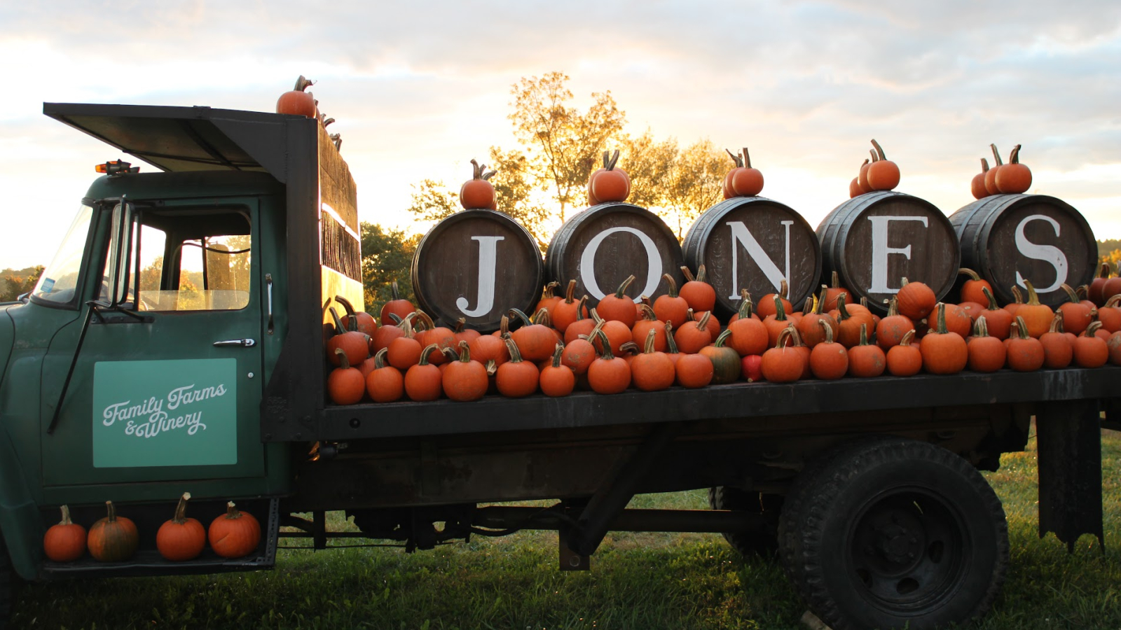 Jones Barrel Truck at Sunset 