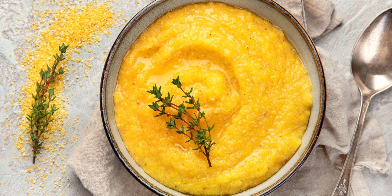 a bowl of Butternut Squash Polenta