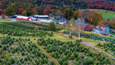 Jones Family Farm from the air