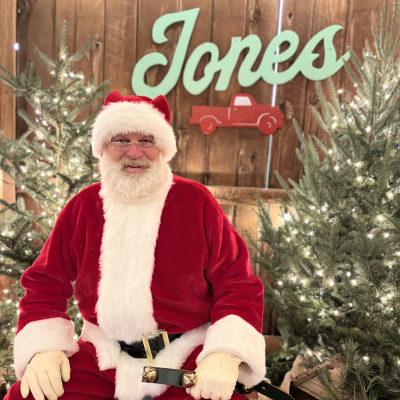 Santa in the Hay Mow