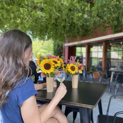 Flowers and Wine