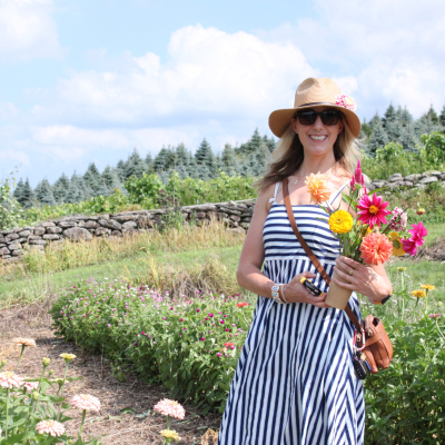 Guest with Flower Bouquet