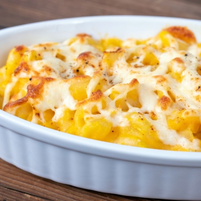 a plate of Butternut Macaroni and Cheese