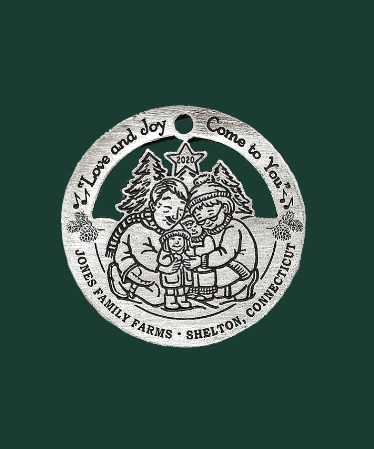 2020 JFF ornament on green back