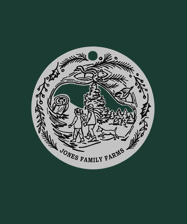 2021 JFF ornament on green back